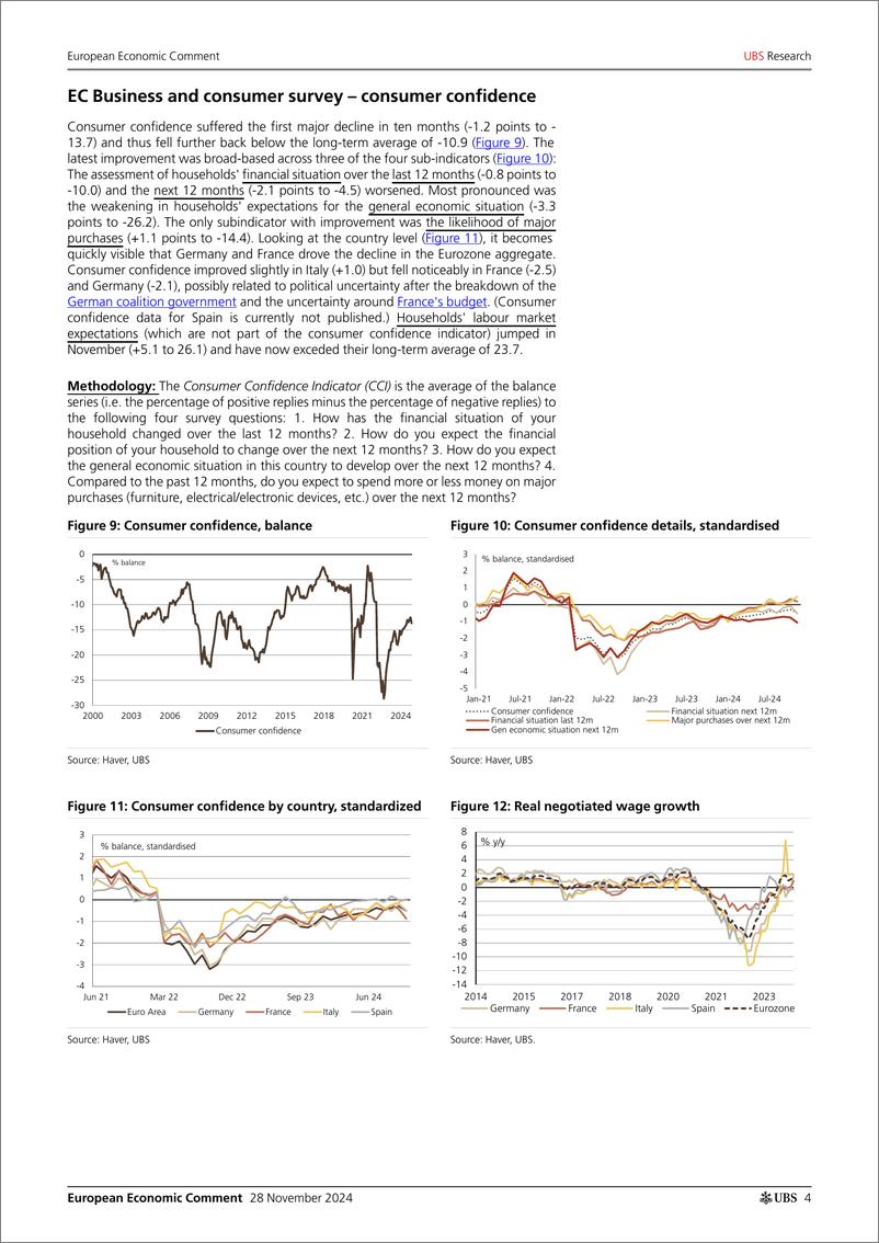 《UBS Economics-European Economic Comment _Eurozone sentiment A setback for...-111875238》 - 第4页预览图