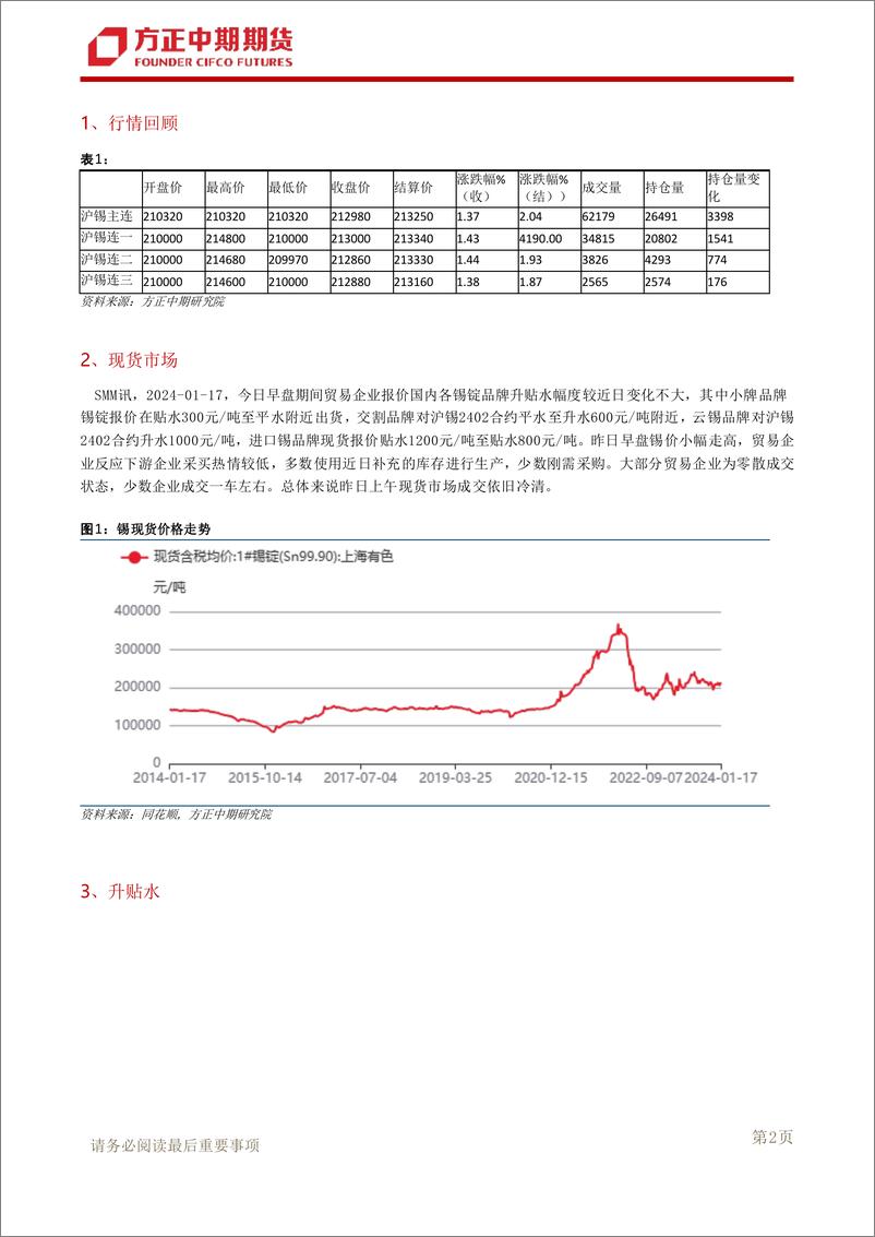 《方正中期期货-锡日常报告-240117》 - 第3页预览图