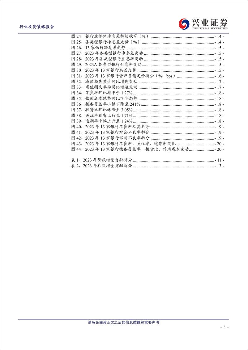 《银行业2023年年报综述：业绩稳定，分红稳中有升-240402-兴业证券-23页》 - 第3页预览图