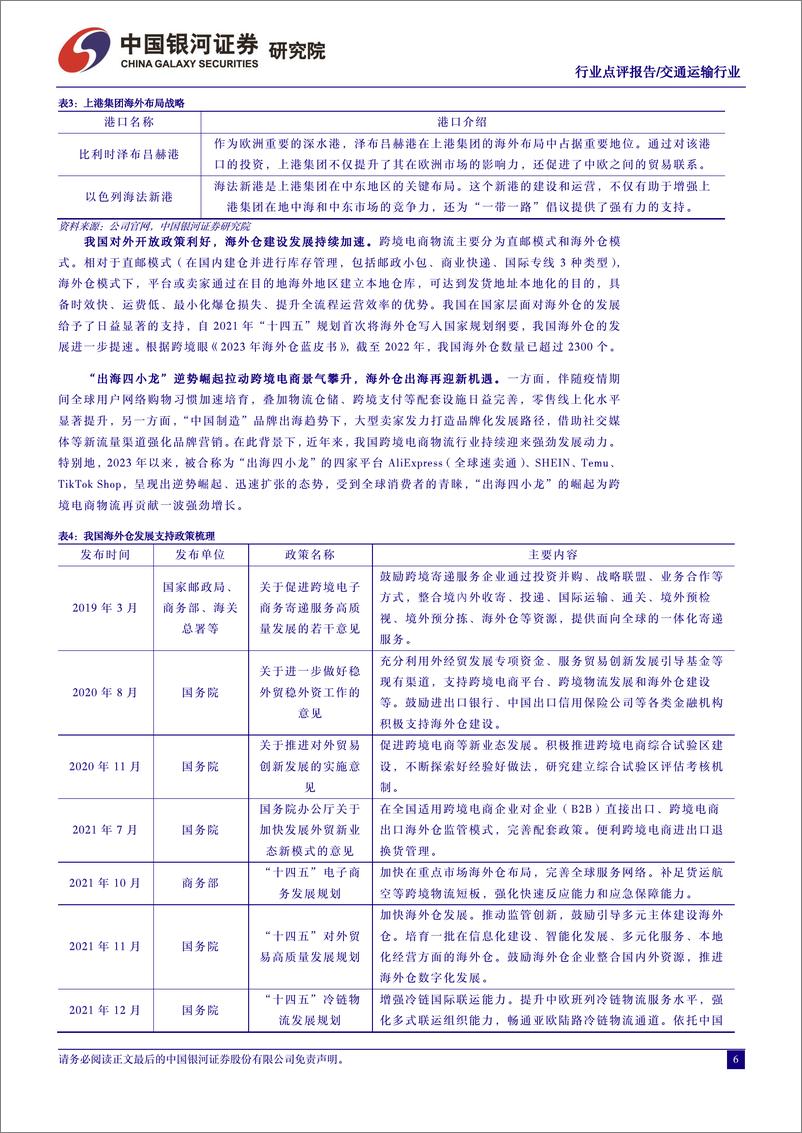 《交通运输行业三中全会解读报告：物流降本助力统一大市场，铁改进入深水区-240722-银河证券-12页》 - 第6页预览图