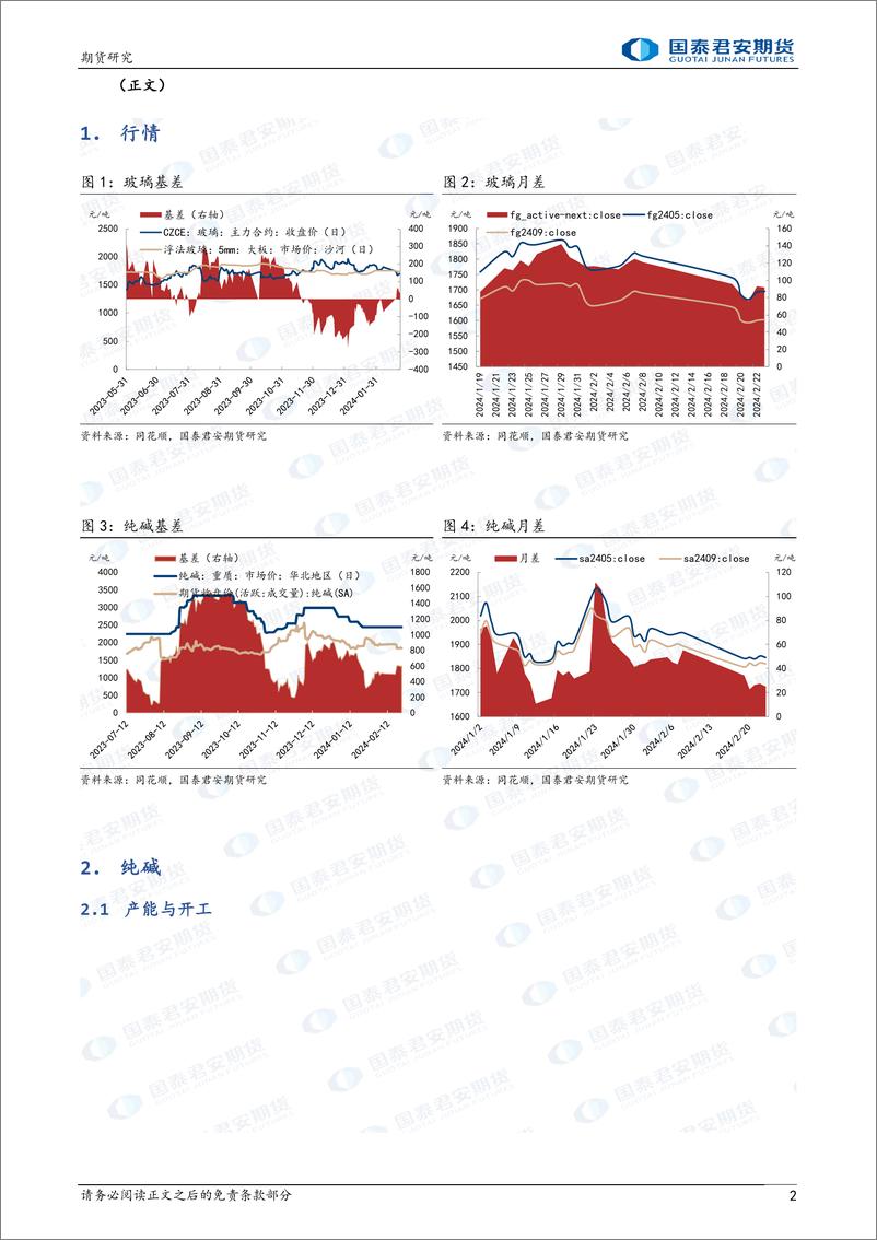 《玻璃：中期震荡市 纯碱：中期仍偏弱-20240225-国泰期货-15页》 - 第2页预览图