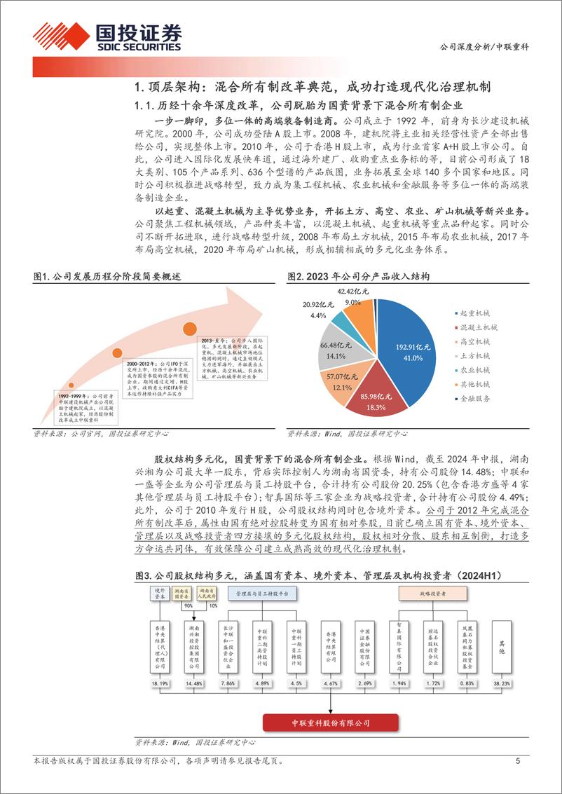 《中联重科(000157)主动谋变拓新局，打造差异化成长之路-240930-国投证券-30页》 - 第5页预览图