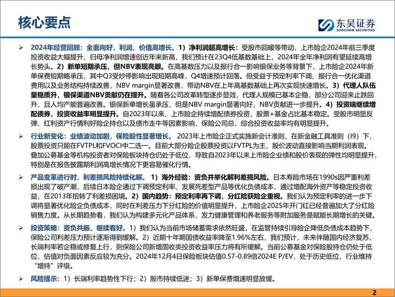 《保险行业2025年投资策略_资负共振_长期可期》 - 第2页预览图