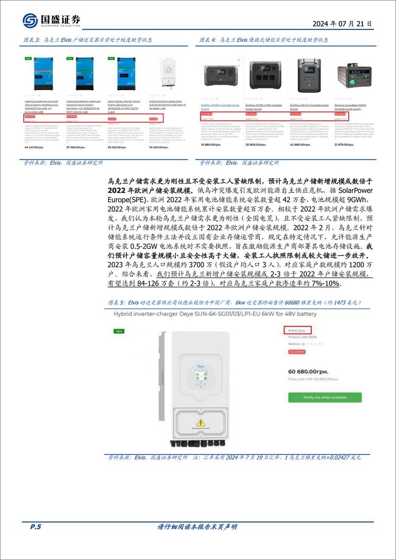 《电力设备行业专题研究：一文读懂光储逆变器新市场，乌克兰、巴基斯坦和中东地区-240721-国盛证券-11页》 - 第5页预览图