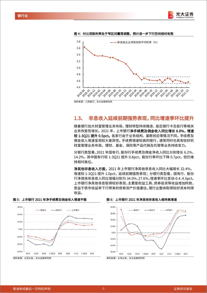 《银行业上市银行2021年业绩综述与经营展望：“跨周期”加码促进经营稳健、“宽信用”抬头催生投资机会-20220406-光大证券-26页》 - 第8页预览图