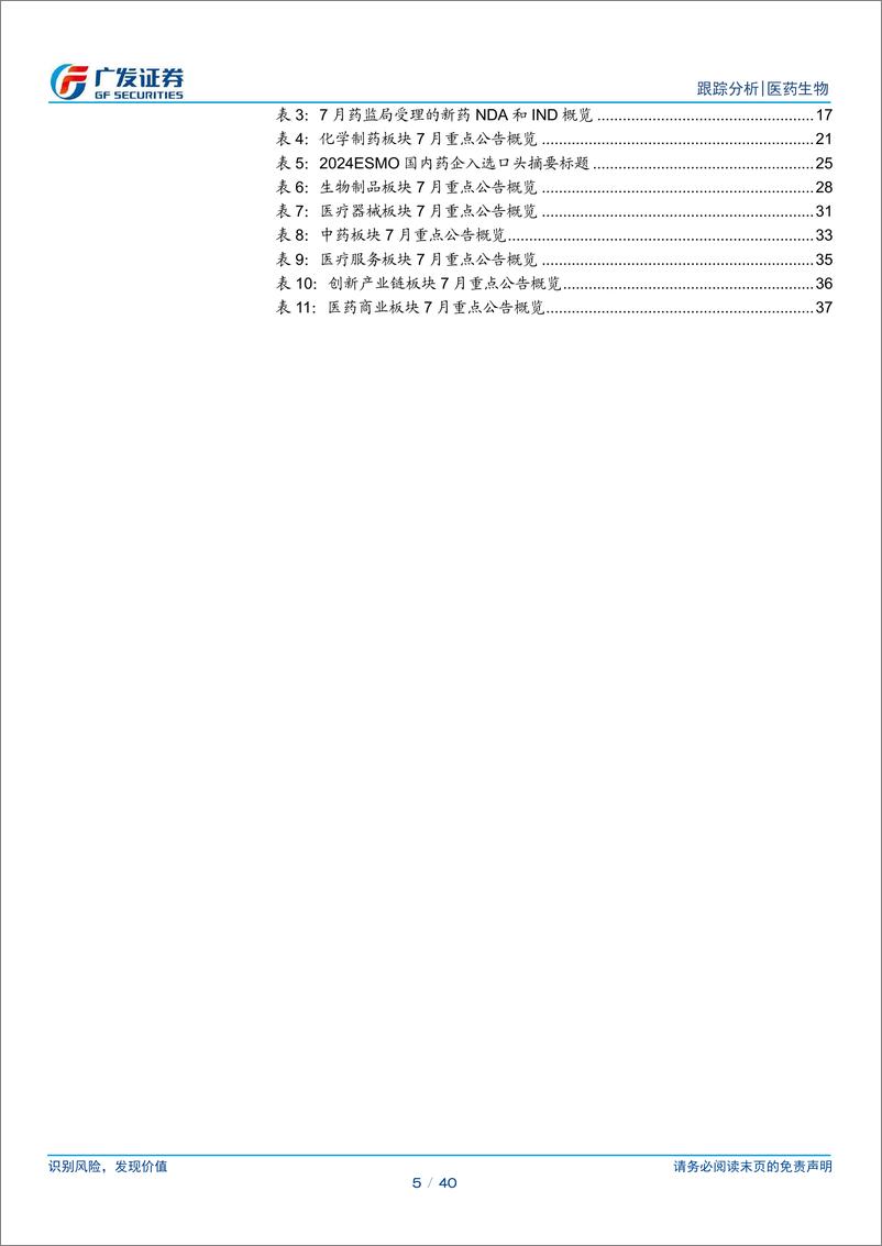 《医药生物行业跟踪分析：建议关注院内诊疗相关资产修复-240806-广发证券-40页》 - 第5页预览图