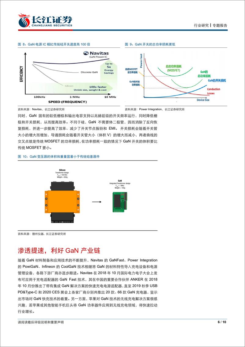 《电子设备、仪器和元件行业专题报告：GaN功率器件是快速充电器升级方向-20200215-长江证券-10页》 - 第7页预览图