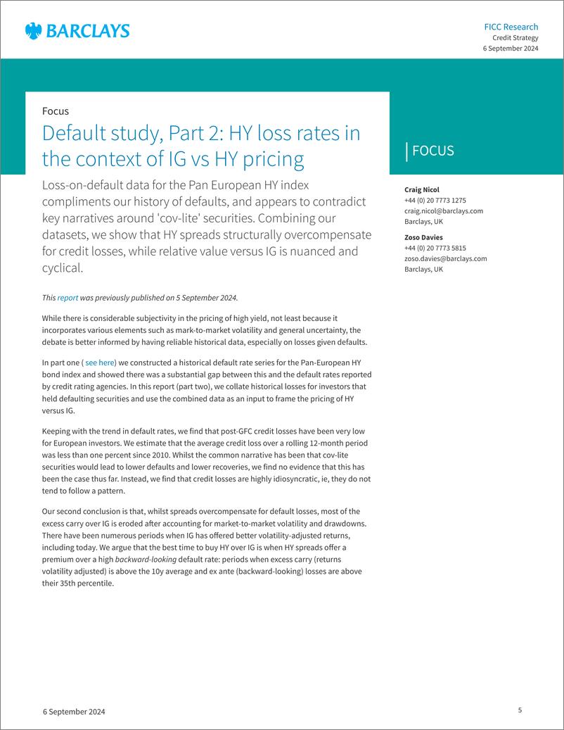 《Barclays_European_Credit_Alpha_Further_cooling_unwelcome》 - 第5页预览图