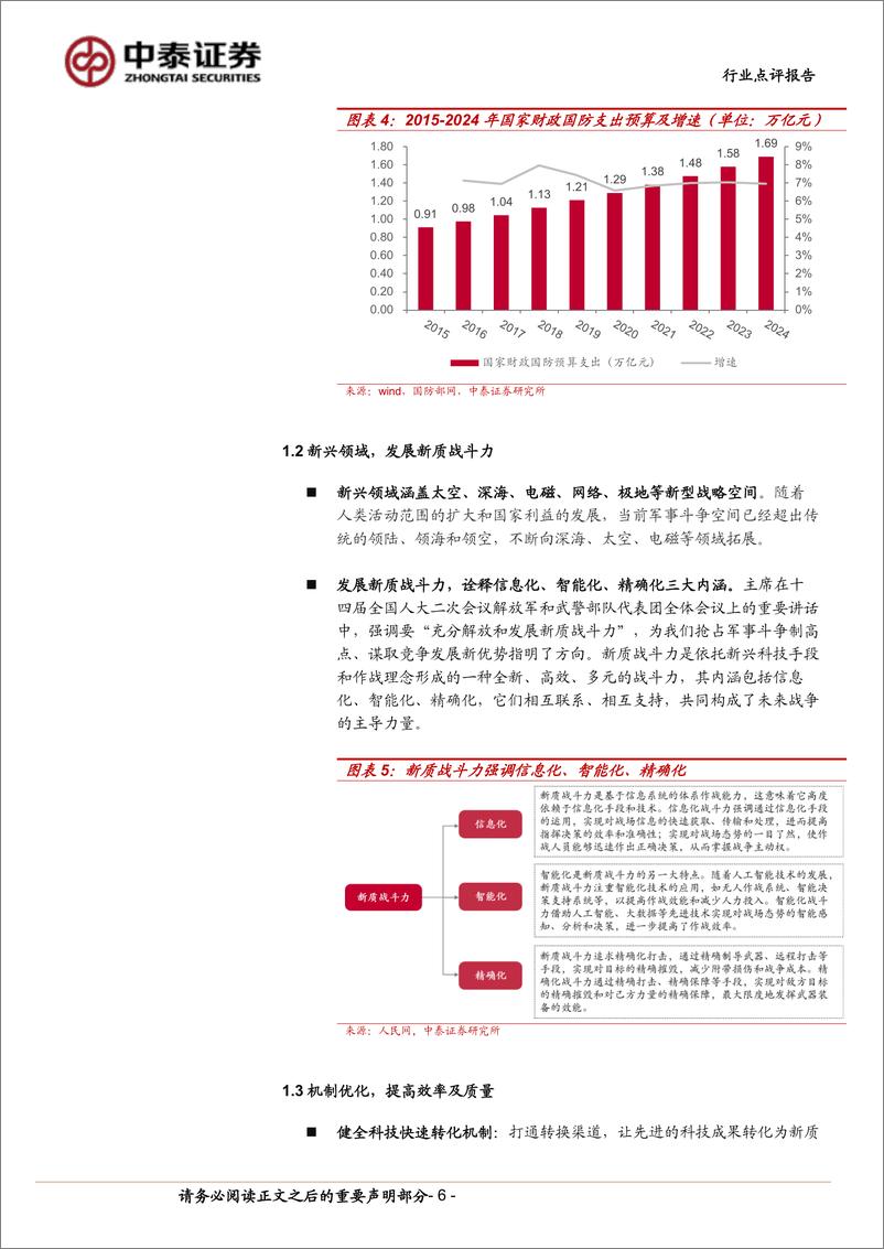 《计算机行业：科技赋能新质战斗力，关注军工信息化-240804-中泰证券-22页》 - 第6页预览图