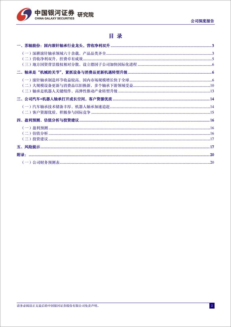 《苏轴股份(430418)公司深度报告：国内滚针轴承龙头，汽车%2b机器人打开成长空间-240714-银河证券-21页》 - 第2页预览图