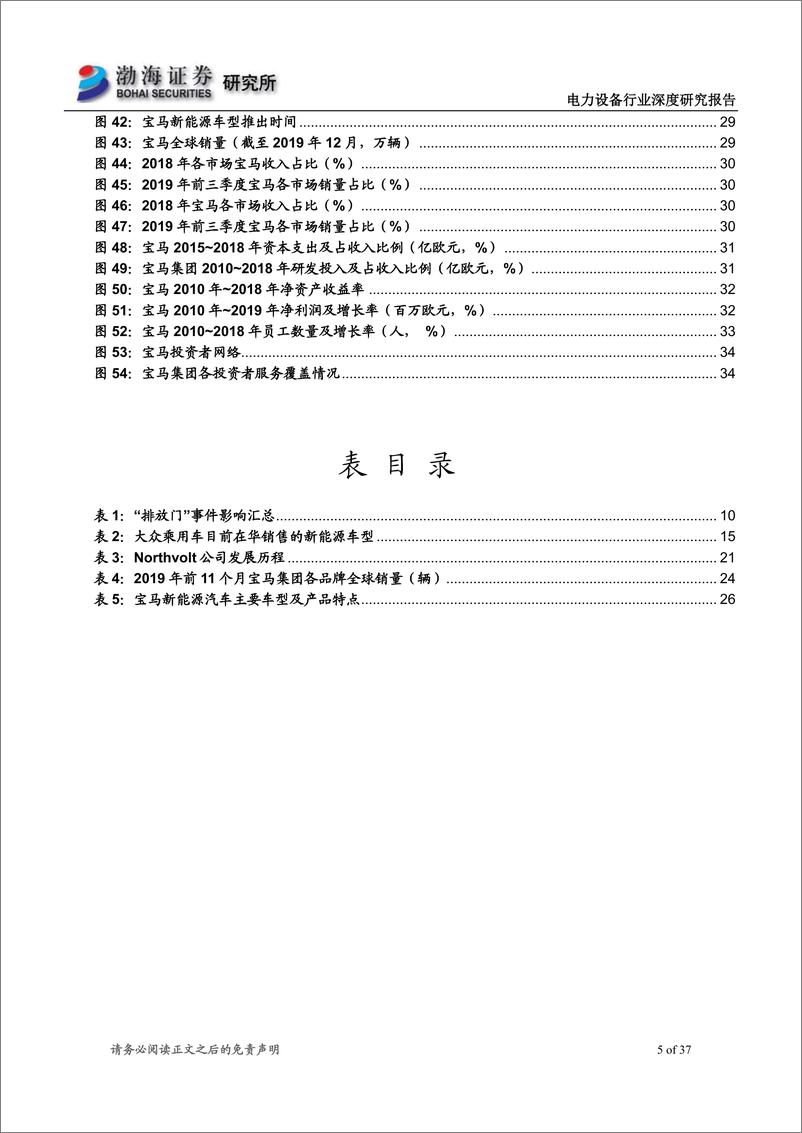 《电力设备行业：2020电动车全球化前瞻系列（一），大众宝马全力转身，欧洲电动化趋势不可逆转-20200106-渤海证券-37页》 - 第6页预览图