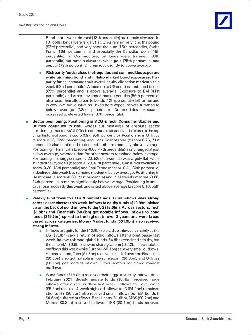 《Deutsche Bank-Investor Positioning and Flows Chart Pack-109058920》 - 第2页预览图