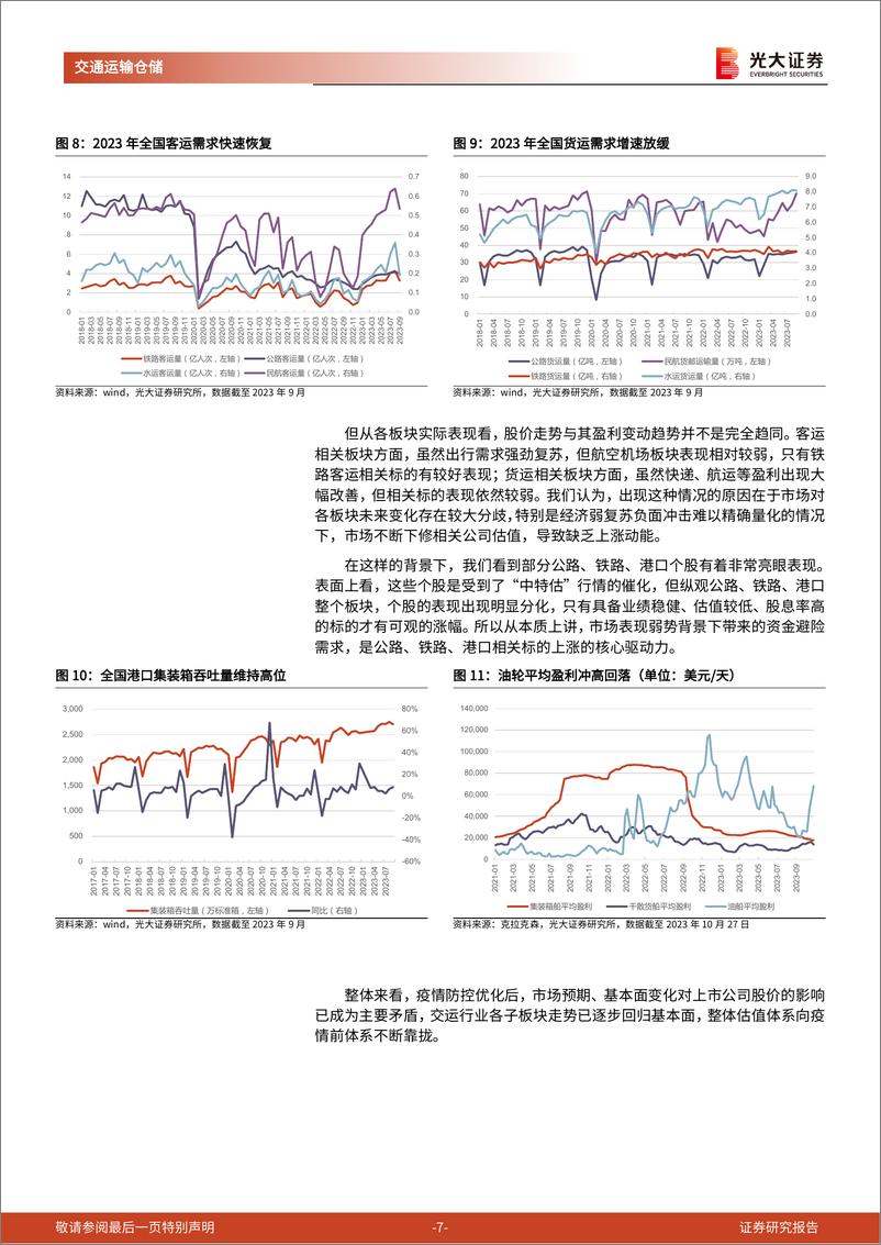 《交通运输行业2024年投资策略：方兴未艾，万象更新-20231107-光大证券-33页》 - 第8页预览图