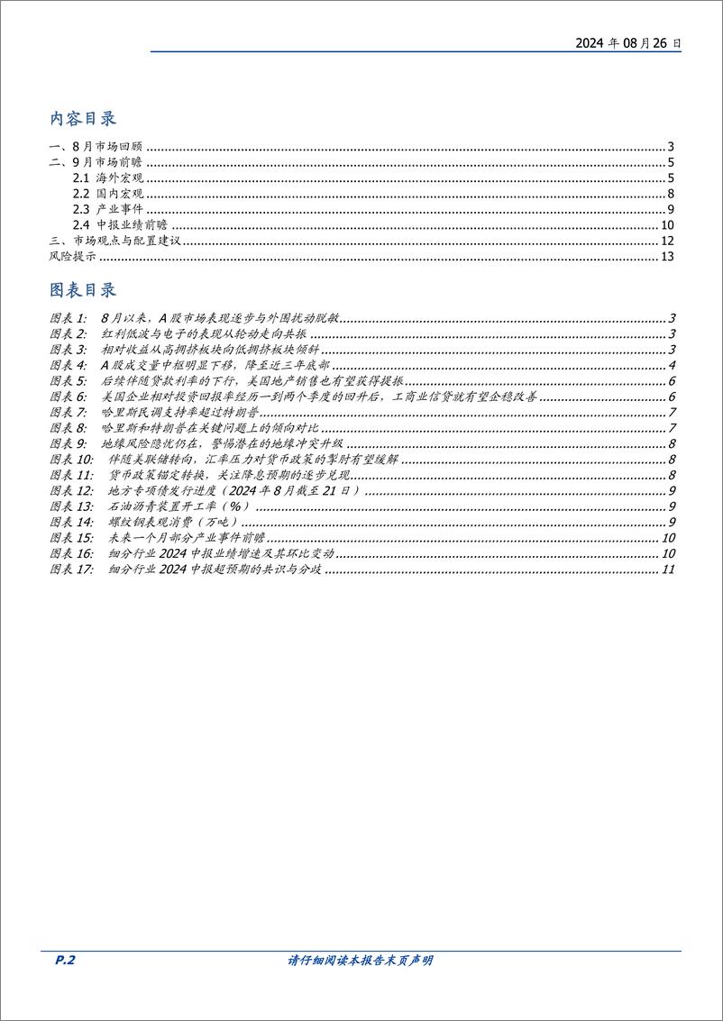 《9月市场观点：市场整固蓄力，把握长期趋势-2400826-国盛证券-14页》 - 第2页预览图