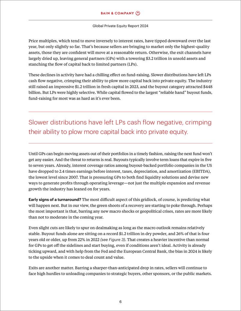 《2024年全球私募股权市场报告（英）-贝恩-2024-60页》 - 第8页预览图