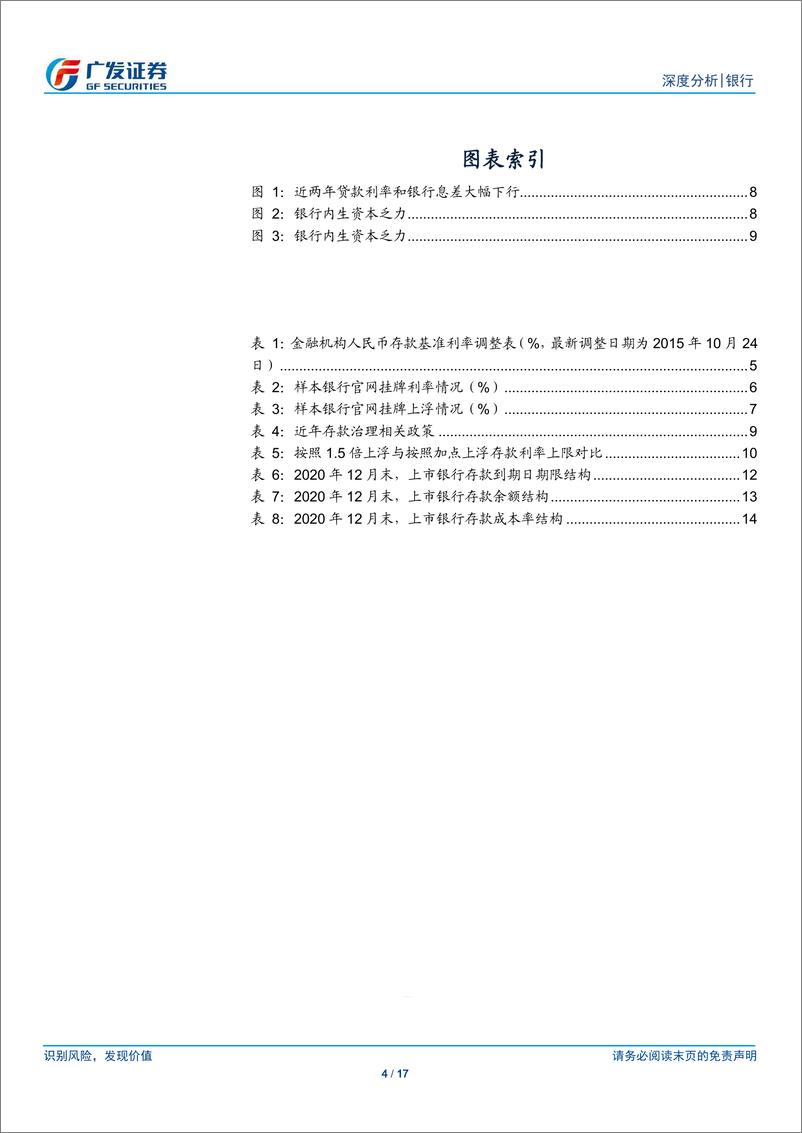 《银行行业评存款利率自律定价机制改革：规范存款竞争，为银行业减负-20210622-广发证券-17页》 - 第5页预览图