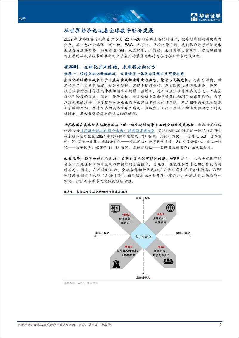 《电子行业：从达沃斯论坛看全球数字经济发展-20220607-华泰证券-20页》 - 第4页预览图