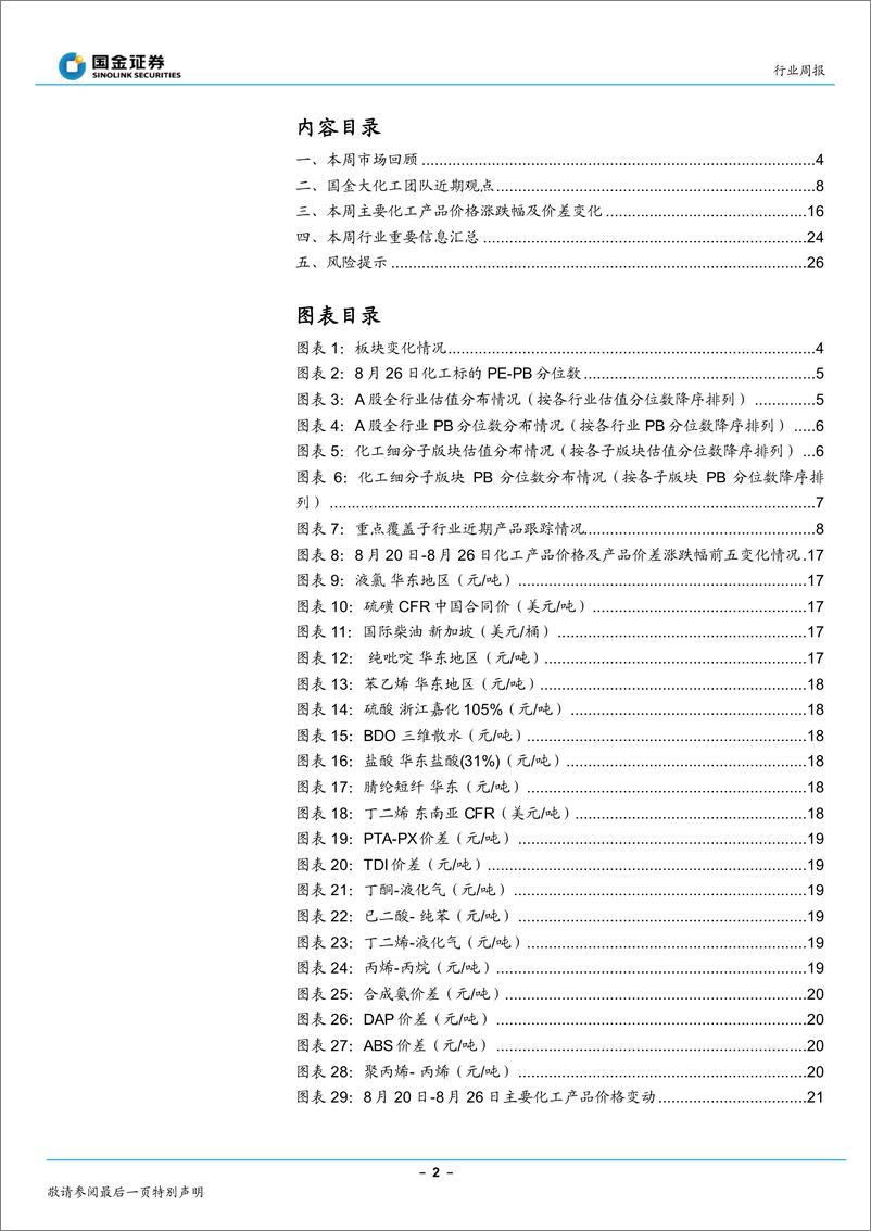 《基础化工行业周报：风格短期切换，继续看好新材料板块》 - 第2页预览图