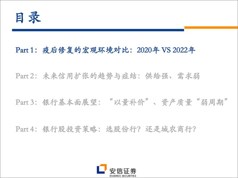 《银行业银行股2022年中期投资策略：优质股份行？还是城农商行？-20220626-安信证券-48页》 - 第4页预览图