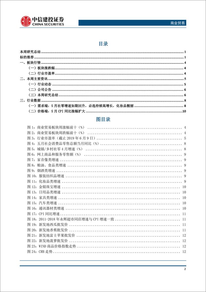 《-商业贸易行业：5月社零数据如期回升，持续关注必选消费与化妆品投资机会-20190617-中信建投-17页》 - 第4页预览图