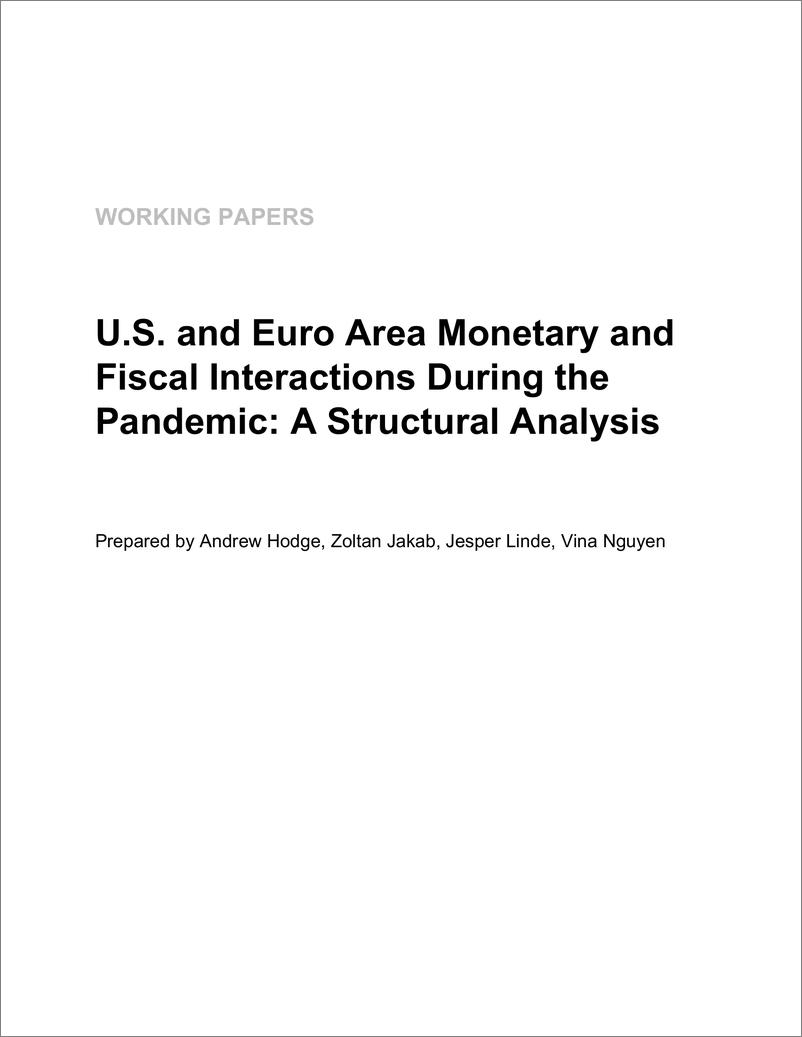 《IMF-疫情期间美国和欧元区货币和财政互动的结构分析（英）-2022.11-52页》 - 第4页预览图