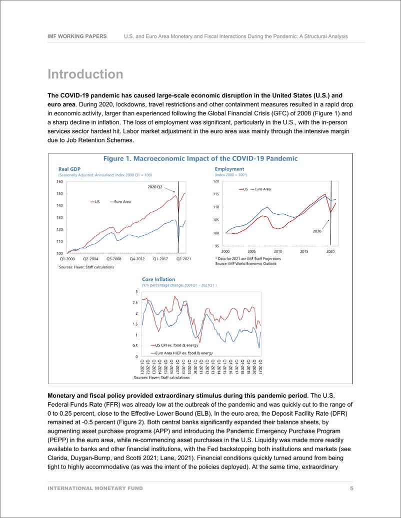 《IMF-疫情期间美国和欧元区货币和财政互动的结构分析（英）-2022.11-52页》 - 第8页预览图