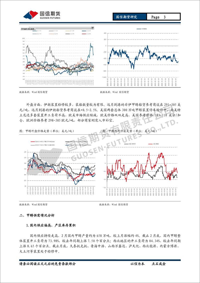 《甲醇月报：进口有缩量预期然，甲醇上行或有承压-20240225-国信期货-12页》 - 第3页预览图