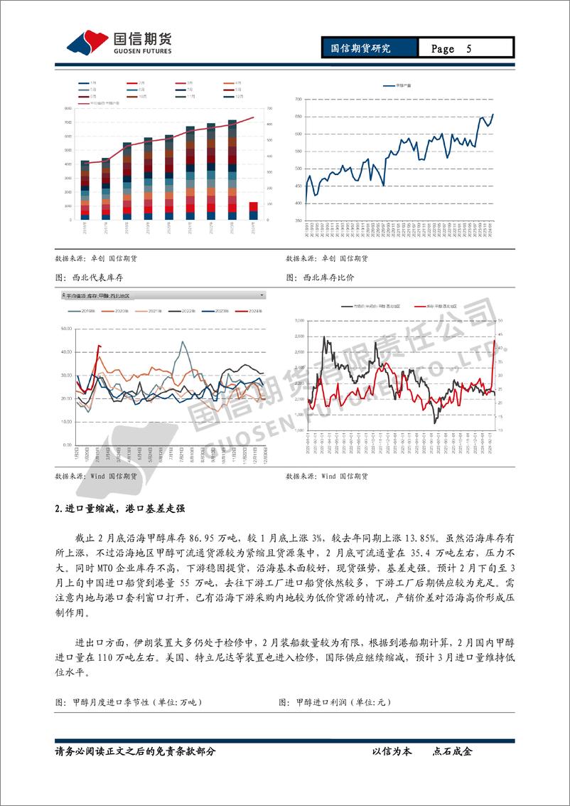 《甲醇月报：进口有缩量预期然，甲醇上行或有承压-20240225-国信期货-12页》 - 第5页预览图