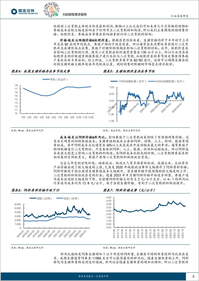 《农林牧渔行业深度研究：深度解析二次育肥，下半年猪价可期-240519-国金证券-15页》 - 第5页预览图