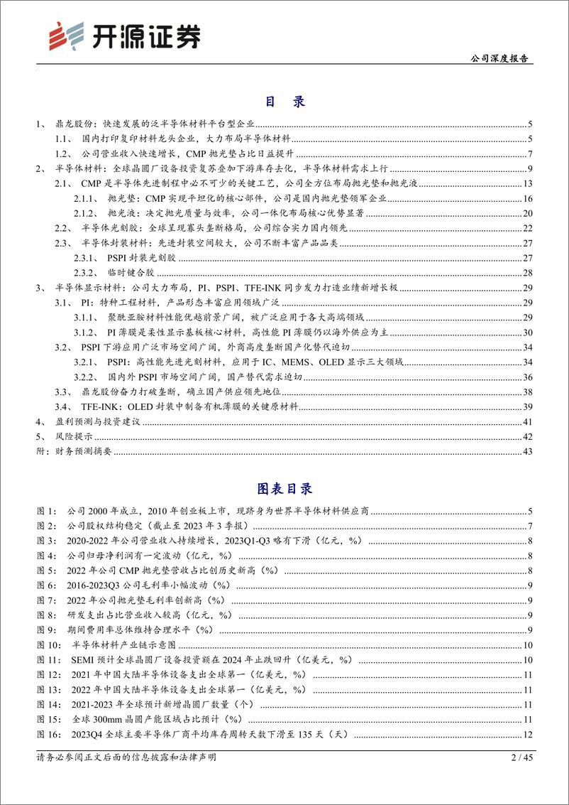 《深度报告-20240226-开源证券-鼎龙股份-300054.SZ-公司深度报以CMP抛光垫为打造半导体材料平台企454mb》 - 第2页预览图