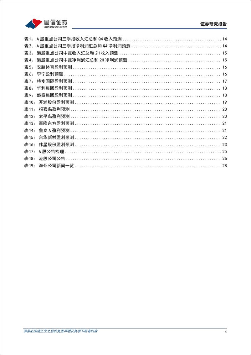 《纺织服装行业11月投资策略暨三季报总结：出口企业业绩亮眼，关注下游库存拐点-20221102-国信证券-32页》 - 第5页预览图