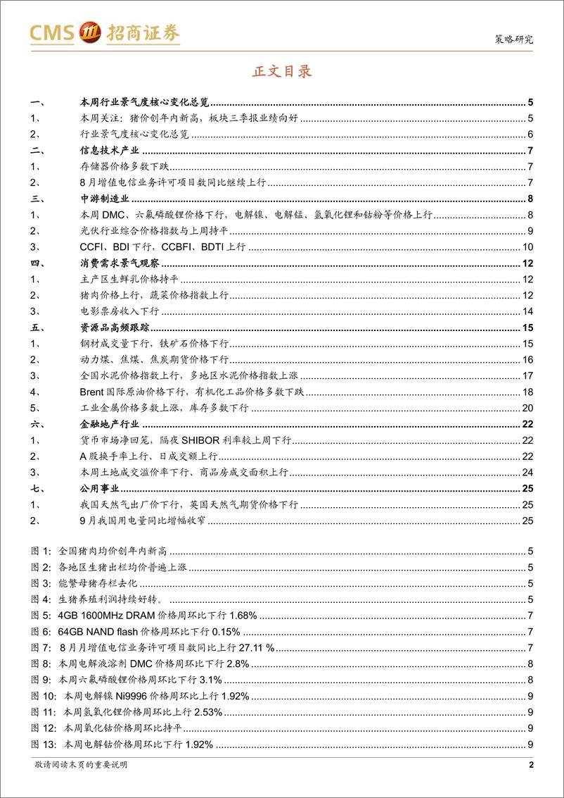 《行业景气观察：水泥价格持续上行，生猪均价创年内新高-20221019-招商证券-27页》 - 第3页预览图