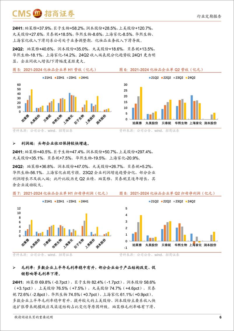 《2024年化妆品%26黄金珠宝行业中报综述：化妆品标的分化加剧，黄金珠宝业绩普遍承压-240908-招商证券-15页》 - 第6页预览图