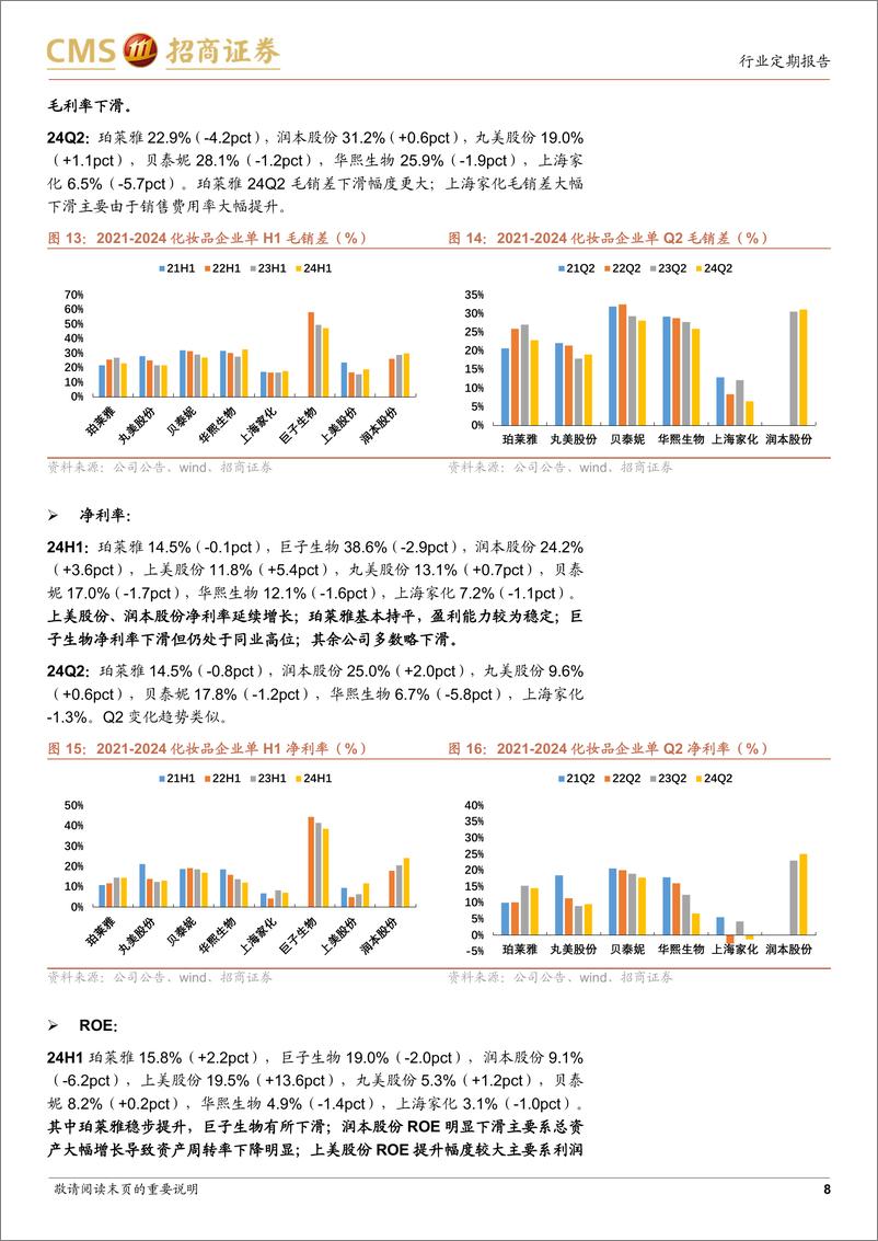 《2024年化妆品%26黄金珠宝行业中报综述：化妆品标的分化加剧，黄金珠宝业绩普遍承压-240908-招商证券-15页》 - 第8页预览图