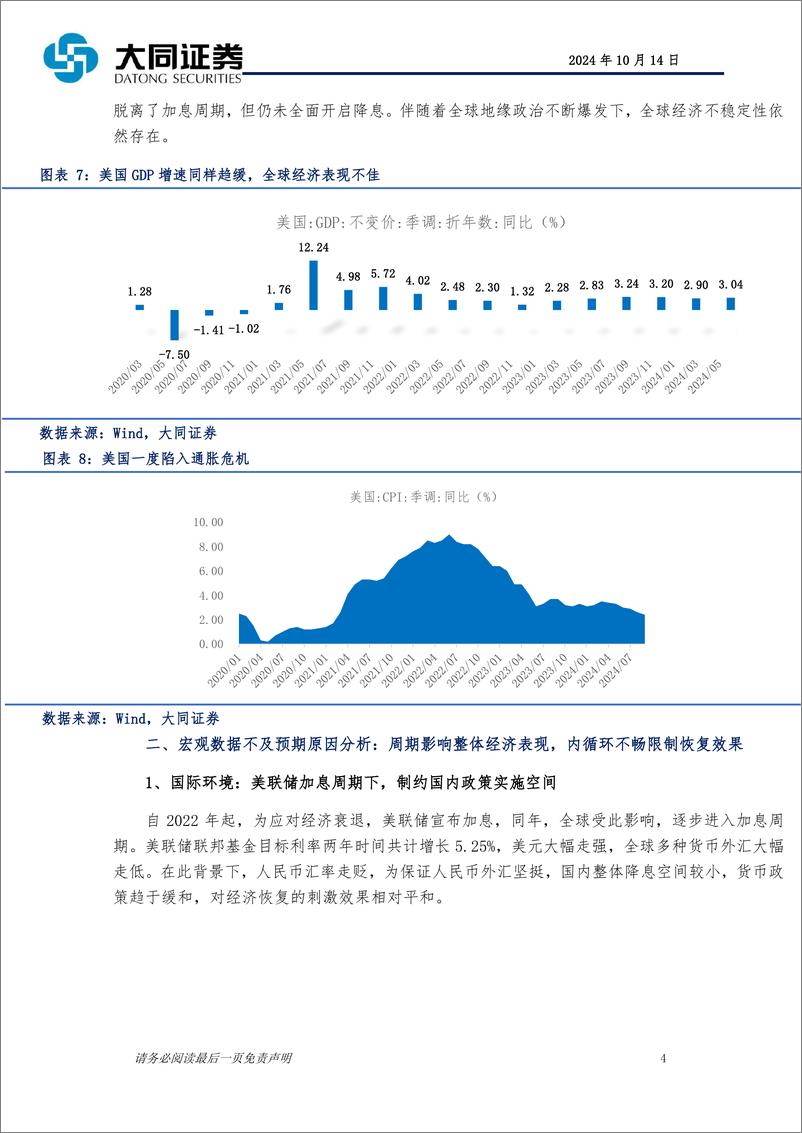 《四季度宏观经济形势展望：畅通内循环，重塑信心再起航-241014-大同证券-14页》 - 第4页预览图