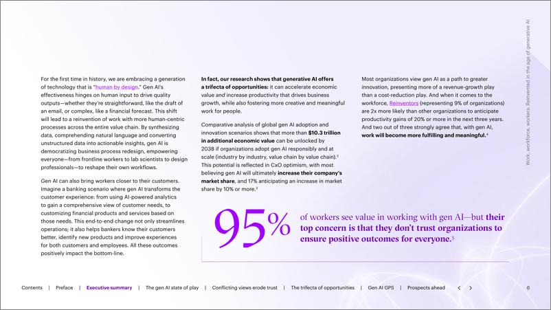 《埃森哲：2024在生成式人工智能时代重塑工作、劳动力和员工报告（英文版）》 - 第6页预览图