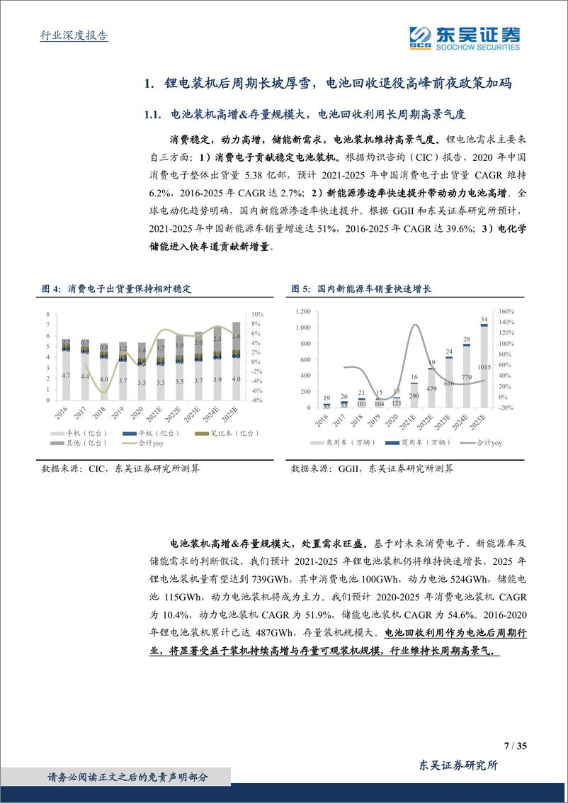 《环保工程及服务行业碳中和系列报告：电池再利用2.0，十五年高景气长坡厚雪，再生资源价值凸显护航新能源发展-20220316-东吴证券-35页》 - 第8页预览图