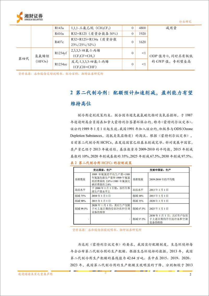 《氟化工行业报告：第三代制冷剂配额元年，景气度上行-240411-湘财证券-14页》 - 第3页预览图