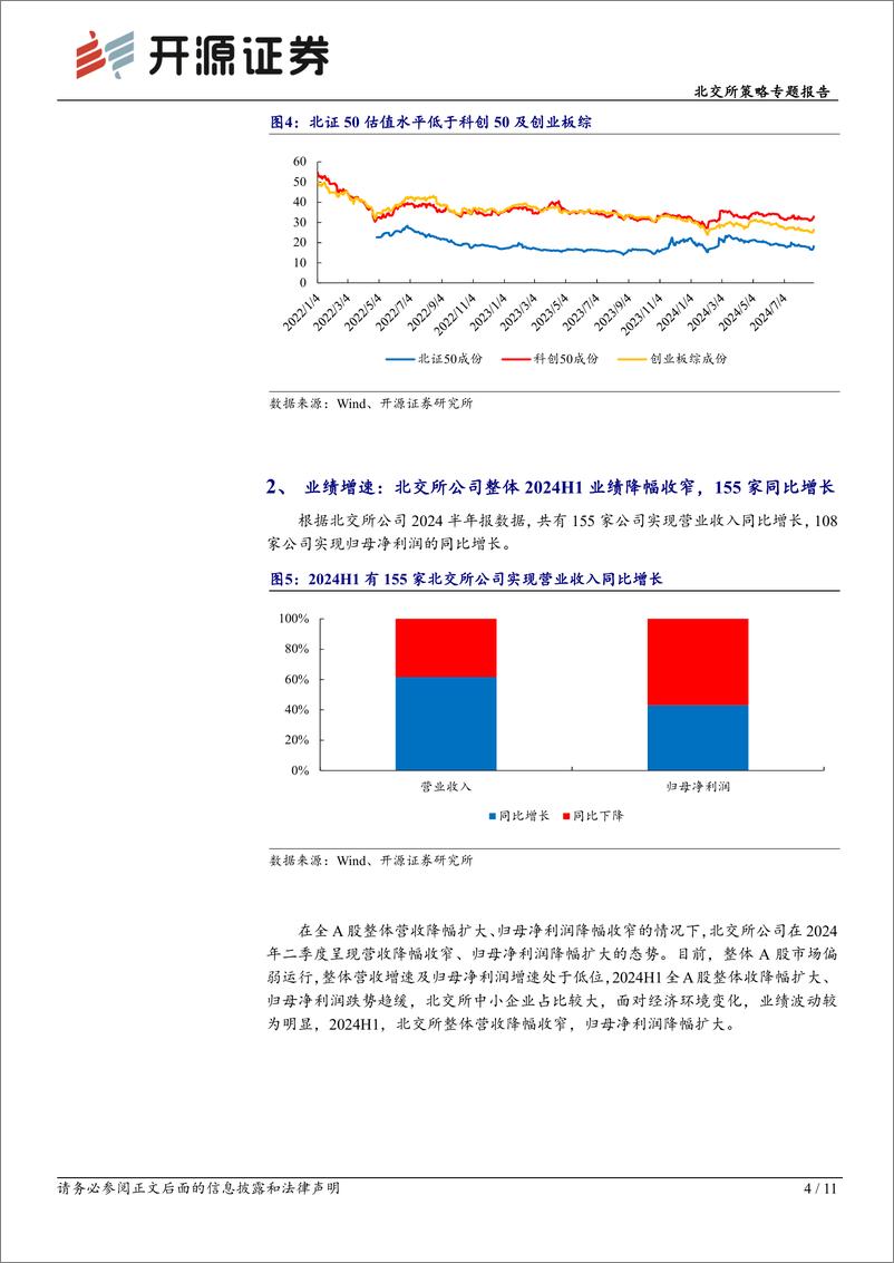 《北交所策略专题报告：北交所超六成公司中报营收正增长，低估值带来配置窗口期-240902-开源证券-11页》 - 第4页预览图