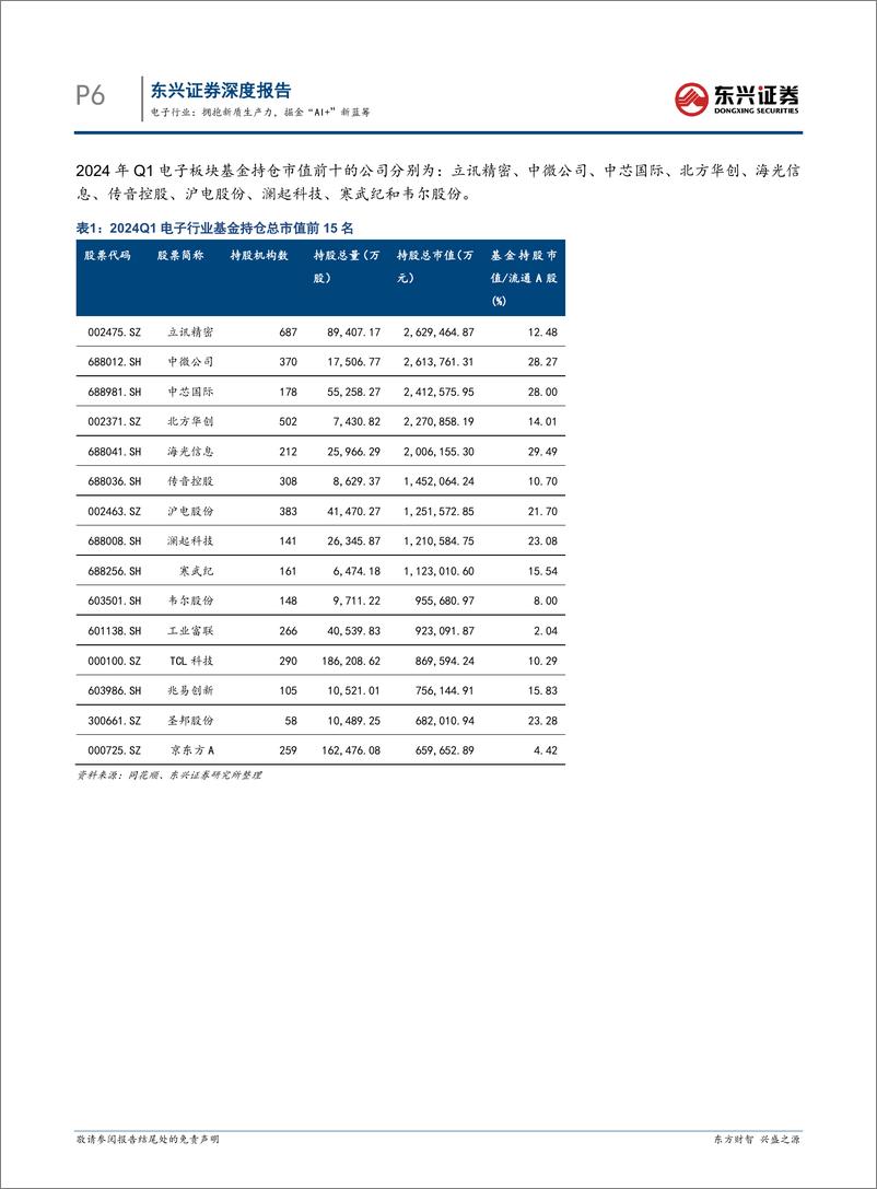 《东兴证券-电子行业2024年半年度投资展望_拥抱新质生产力_掘金_AI _新蓝筹》 - 第6页预览图