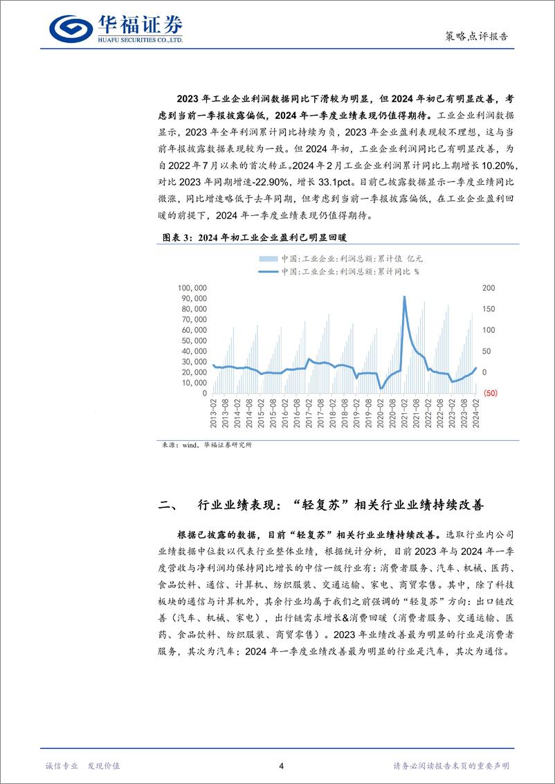 《年报与一季报业绩前瞻：“轻复苏”板块业绩持续改善-240425-华福证券-10页》 - 第4页预览图