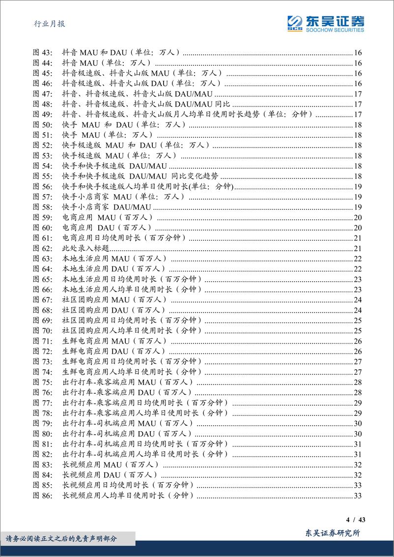 《互联网行业四月月报：短视频赛道稳中有增，生鲜电商疫情下逆流而行-20220520-东吴证券-43页》 - 第5页预览图