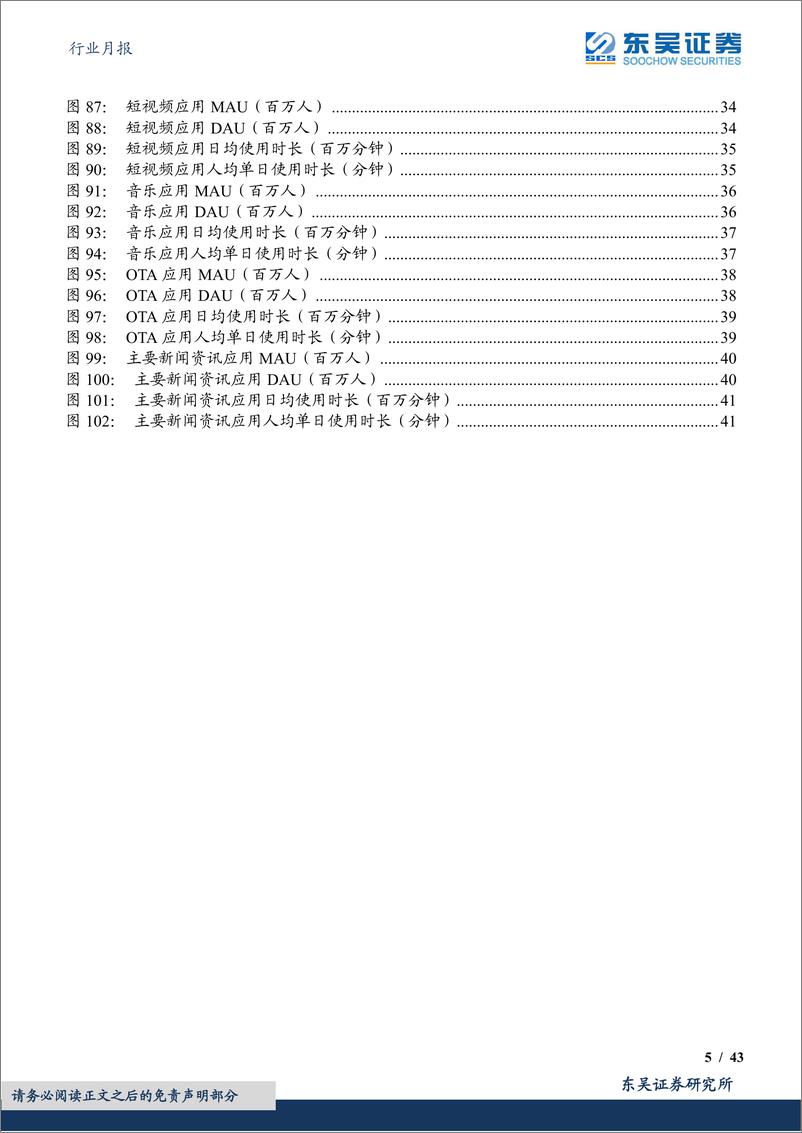 《互联网行业四月月报：短视频赛道稳中有增，生鲜电商疫情下逆流而行-20220520-东吴证券-43页》 - 第6页预览图