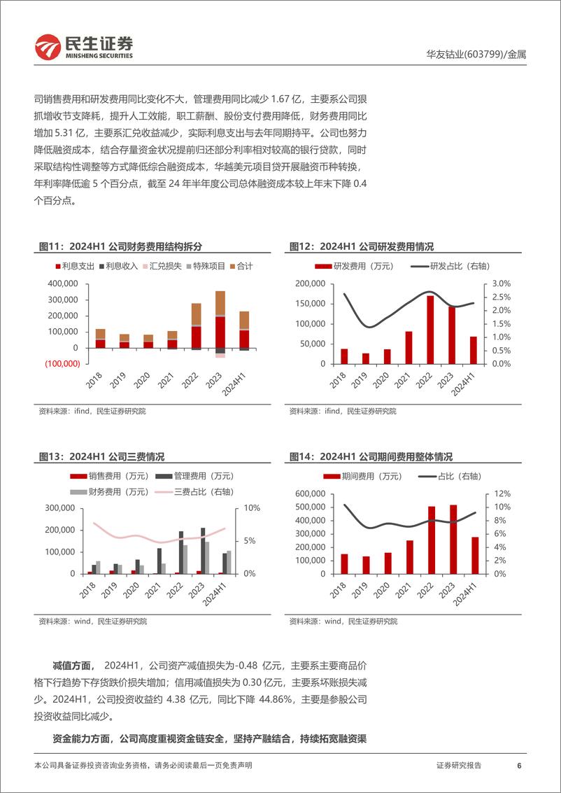 《华友钴业(603799)2024年半年报点评：华飞镍产品放量，助推业绩环比显著增长-240824-民生证券-22页》 - 第6页预览图