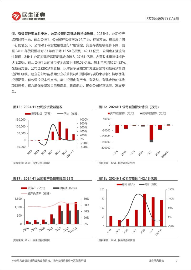 《华友钴业(603799)2024年半年报点评：华飞镍产品放量，助推业绩环比显著增长-240824-民生证券-22页》 - 第7页预览图