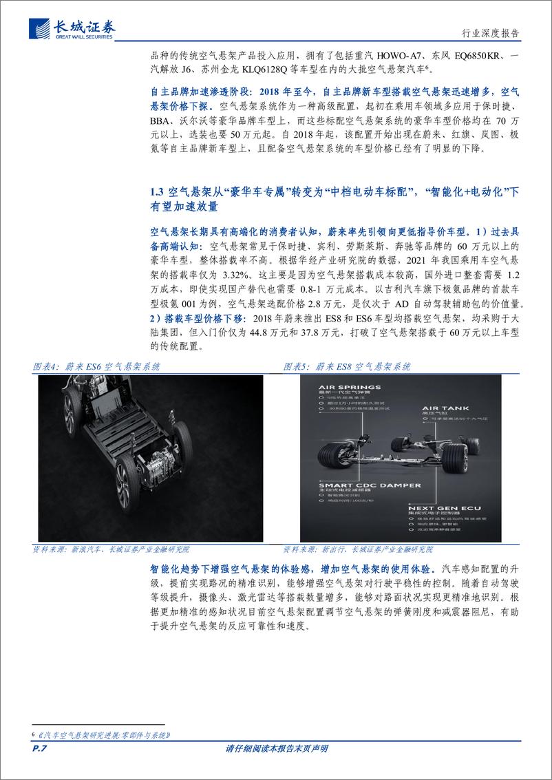 《汽车空气悬架行业深度报告：成本下行拓宽装机需求，电动智能带来绝佳适配性》 - 第7页预览图