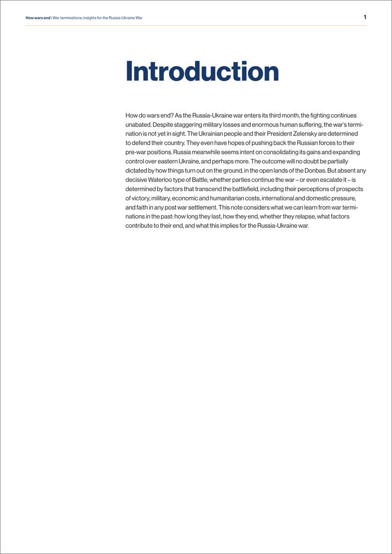 《战争如何结束：对俄乌战争的洞察（英）-海牙战略研究中心-2022.3-19页》 - 第5页预览图
