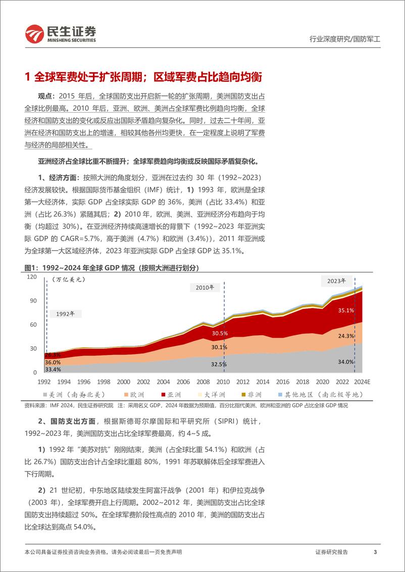 《国防军工行业专题报告-海外启示录2：全球军费趋向扩张；区域矛盾趋于复杂-240517-民生证券-25页》 - 第3页预览图