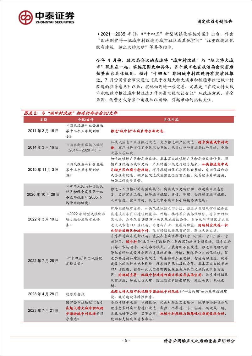 《详解城中村改造：政策解读与影响测算-20230919-中泰证券-21页》 - 第6页预览图