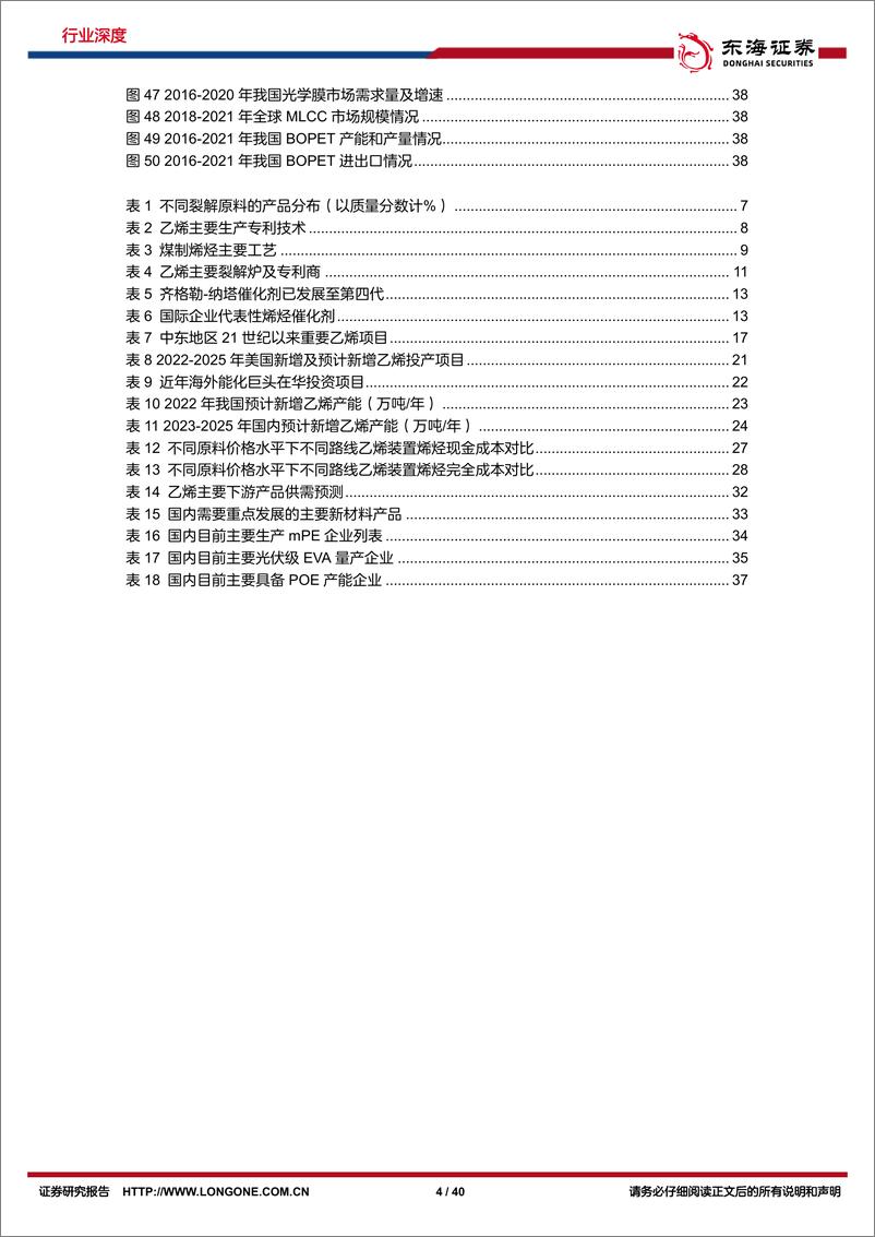 《石化化工行业发展报告系列二：乙烯化工行业，百年基石筑化工之母，大乙烯迈向低碳高端-20221118-东海证券-40页》 - 第5页预览图